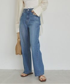 WEGO 【ANGIE VINTAGE/SMLサイズ展開】ワイドストレートデニムパンツ