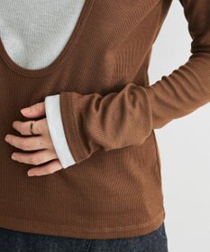 CRAFT STANDARD BOUTIQUE レイヤード風フード付きプルオーバー