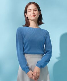 ANY パフスリーブリブニット