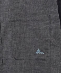 SHARE PARK MENS 【UVカット・撥水・ストレッチ】イージーデニムノーカラーシャツ