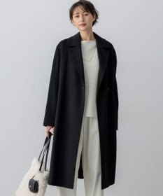 23区 MTRカシミヤビーバー チェスター コート ブラック系