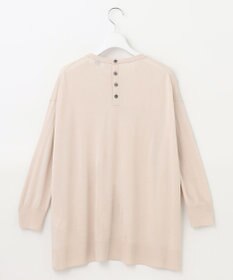 J.PRESS LADIES L 【洗える】 シルキーレーヨンストレッチ オーバーサイズ ニット