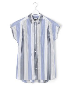 J.PRESS YORK STREET 【WOMEN】キャップスリーブ ストライプブラウス