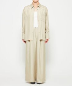 uncrave 【新色追加！】フィブリルシャンブレー ワイドパンツ