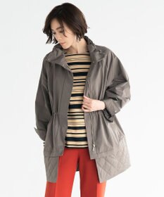 自由区 L 【撥水加工/洗える】キルトコンビアウター