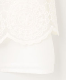 ANY SIS 【洗える】レイヤードレース ブラウス