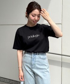 UNFILO BEAUTY FORM ロゴ刺繍 半袖Tシャツ