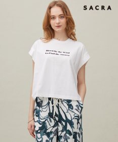 23区 【SACRA】フォールデッドライン ロゴカットソー