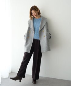 YECCA VECCA ラメシャギーボートネックニット