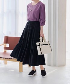 Tiaclasse 【安田美沙子さん着用】キャンバスリボンスリッポン