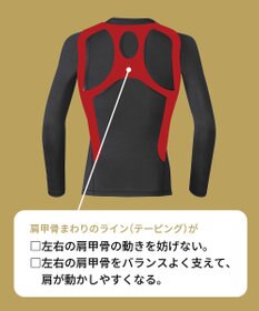 CW-X 【WOMEN】 CW-X 機能性トップス 【JYURYU TOP】 ハイネック 長袖 肩が動かしやすくなる 運動時の疲労を軽減 ゴルフ 球技 マラソン JAY009 /ワコール