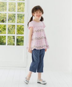 組曲 KIDS 【110-140㎝】ティアードフラワー チュニック