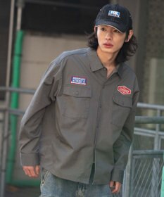 WEGO 【ユニセックス着用ITEM】ワッペンワークシャツ（LS）