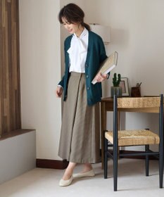 ANY 【ウエストゴム】ラップ風ガウチョパンツ