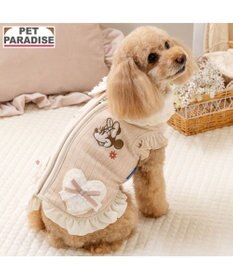 PET PARADISE ディズニー ミニーマウス お花 ジップUP ベスト 小型犬