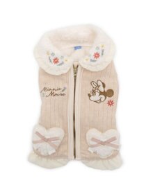 PET PARADISE ディズニー ミニーマウス お花 ジップUP ベスト 小型犬