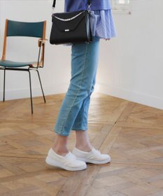 Tiaclasse 【安田美沙子さん着用】キャンバスリボンスリッポン