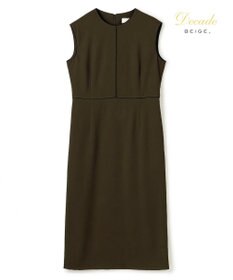 BEIGE， 【セットアップ対応】CINDY / 配色ライン クルーネックドレス