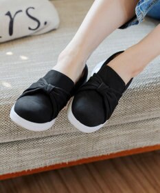 Tiaclasse 【安田美沙子さん着用】キャンバスリボンスリッポン