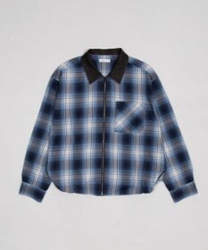 WEGO 【ユニセックス着用ITEM】オンブレチェックシャツジャケット