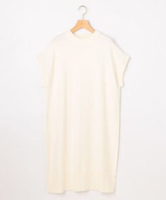 組曲 コットンカシミヤMIXチュニック丈ニットワンピース