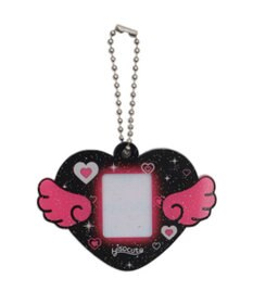 WEGO 【痛バ＆推し活グッズ】ハートエンジェルIDフォトケースキーホルダー