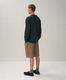 ATON COTTON LINEN VOILE | ツータックイージーショーツ - UNISEX