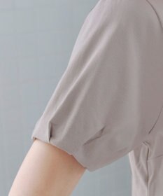 Tiaclasse 【UVケア・接触冷感】“あまラク” タックパフスリーブカットソートップス