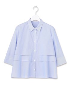 ICB クリアタフタ レイヤードディテール クロップドシャツ