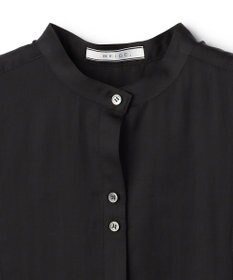 BEIGE， GOSHE / サテン切替 シアースタンドブラウス