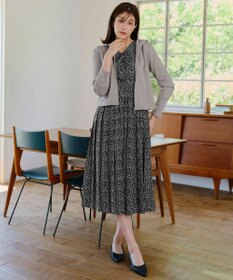 Tiaclasse 【洗える・新色追加】パフスリーブプリーツワンピース