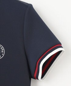 23区GOLF 【WOMEN】【吸水速乾・UVケア】袖ライン モックネックシャツ