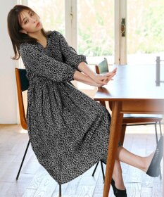 Tiaclasse 【洗える・新色追加】パフスリーブプリーツワンピース