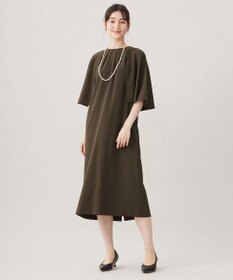 自由区 【カタログ掲載・洗える】ドレープスリーブ ワンピース