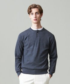 J.PRESS MEN オメガツイスト ヘンリーネックニット