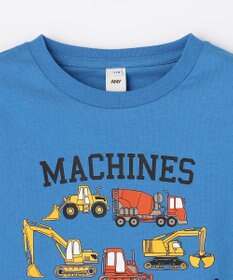 ANY KIDS 【洗濯機可能】はたらく車プリント 半袖Tシャツ