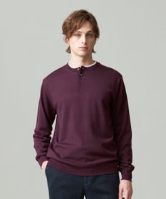 J.PRESS MEN オメガツイスト ヘンリーネックニット