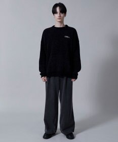 WEGO ベロアモールワンポイントプルオーバー