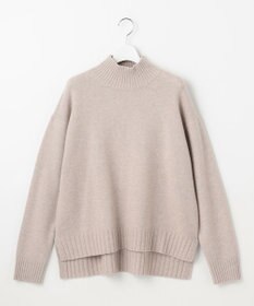 自由区 ウールカシミヤブレンドスパンコールハイネック ニット