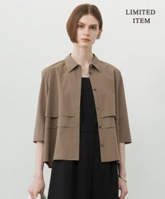 ICB 【WEB限定・洗える】クリーンブロード クロップドシャツ