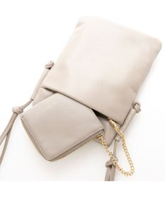 LA BAGAGERIE ミニ財布付き サイドノットショルダー