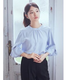 earth music&ecology ラッフル７分袖ブラウス