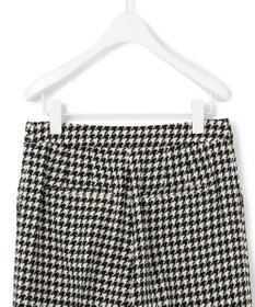 ICB L ハウンドトゥースツイード ワイドストレートパンツ