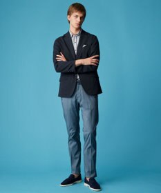 JOSEPH ABBOUD 【キングサイズ・洗える/速乾/防しわ/軽量/ストレッチ/JAPANファブリック】コンフォータブルレース ジャケット