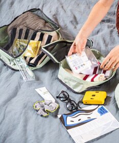 LeSportsac PACKING POUCH SET/ディープシー/ダークチョコレート