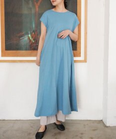 TOQUE 〈大草直子さんアドバイザー〉【天然素材】タンギスコットン天竺 ワンピース