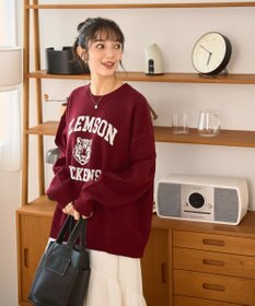 WEGO 【新色追加/ユニセックス着用ITEM/SMLサイズ展開】ジャガードグラフィックプルオーバー（LS）