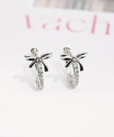 Tiaclasse 【安田美沙子さん着用・金属アレルギー対応】リボンフープピアス