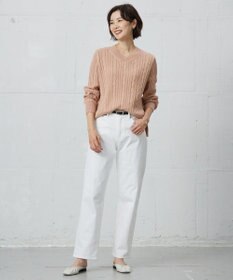 J.PRESS LADIES 【洗える】BASIC STRETCH DENIM ボーイフィット パンツ