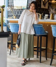 自由区 【洗える・XSサイズあり】シアーシャイニー スカート